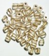 50 7mm Ornelia Cut Gold Lined AB Beads